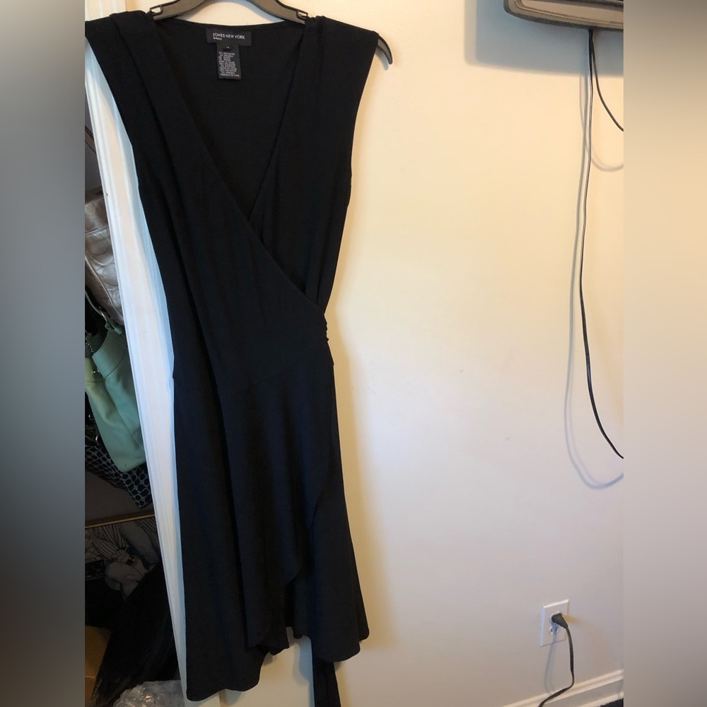 Jones New York little black wrap dress